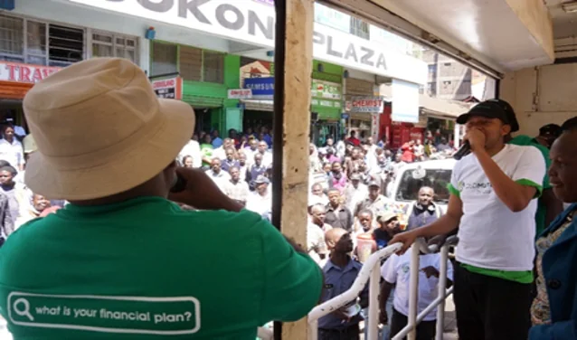 Live roadshow performance engaging a Nairobi audience
